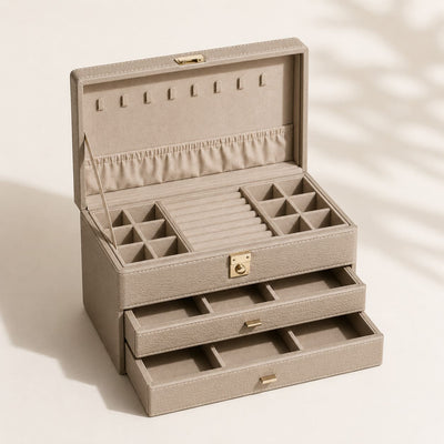 Boîtes à bijoux en cuir