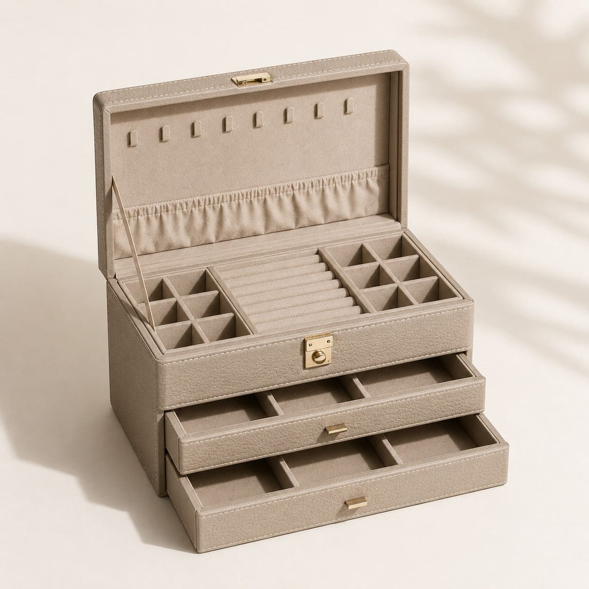 Boîtes à bijoux en cuir