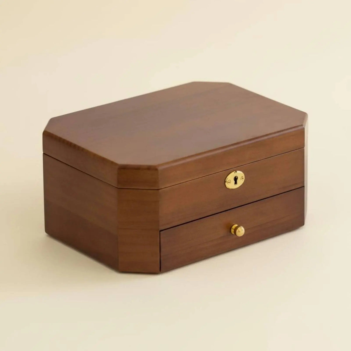 Coffret à bijoux Solène - Coffret a bijoux vintage avec serrure dorée - Garde Bijoux