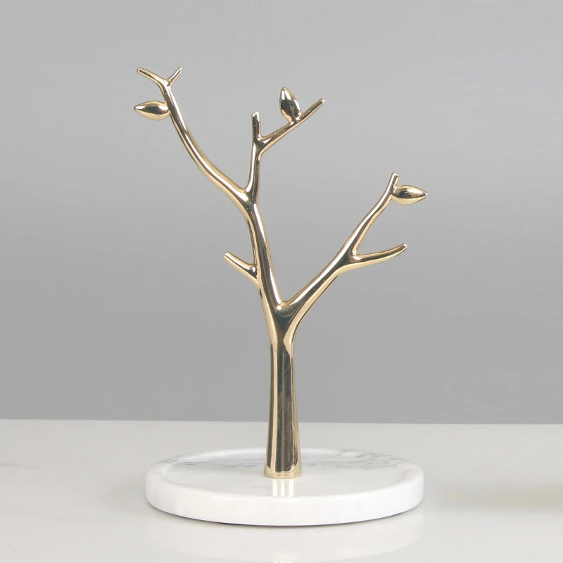 Arbre à bijoux doré - Arbre à bijoux minimaliste finition dorée - Garde Bijoux