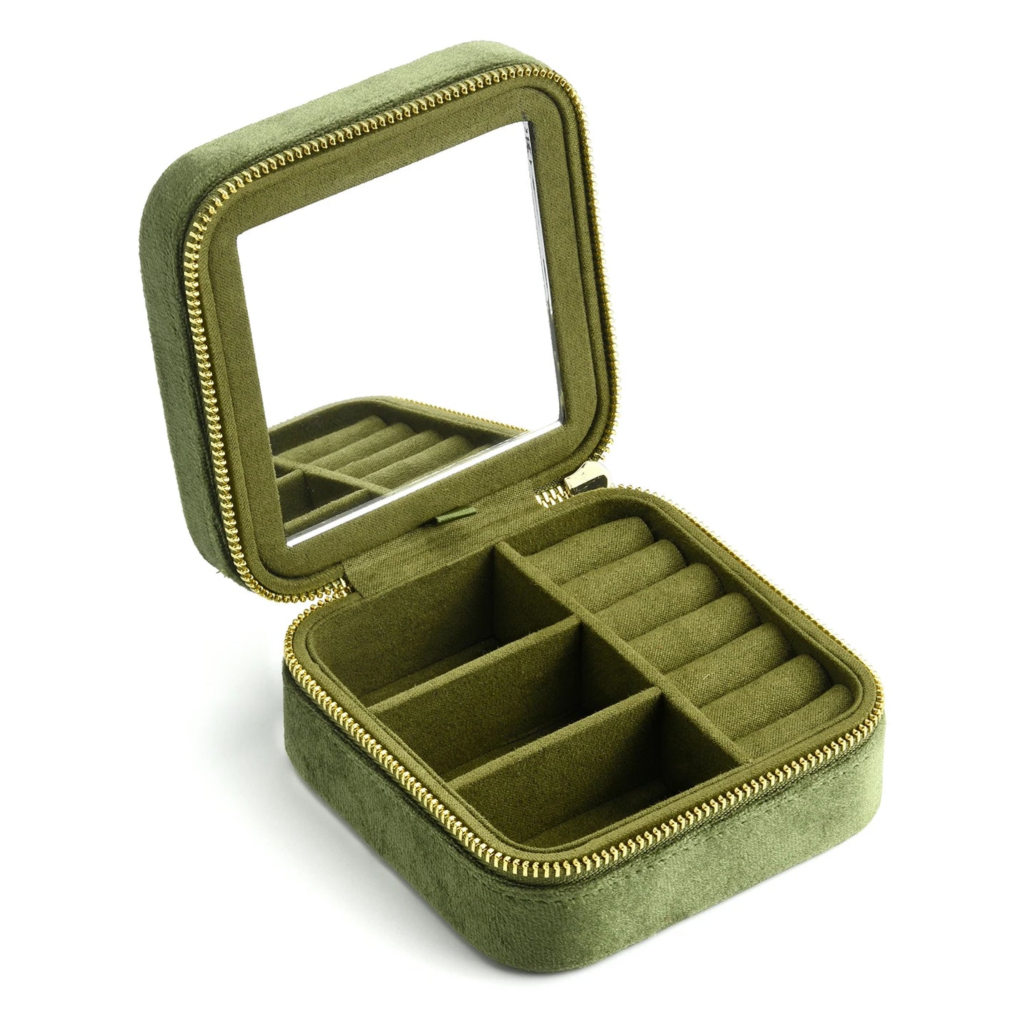 Boîte de voyage Juliette - Compartiments pour colliers et bagues de la pochette - Garde Bijoux