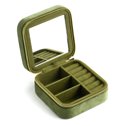 Boîte de voyage Juliette - Compartiments pour colliers et bagues de la pochette - Garde Bijoux
