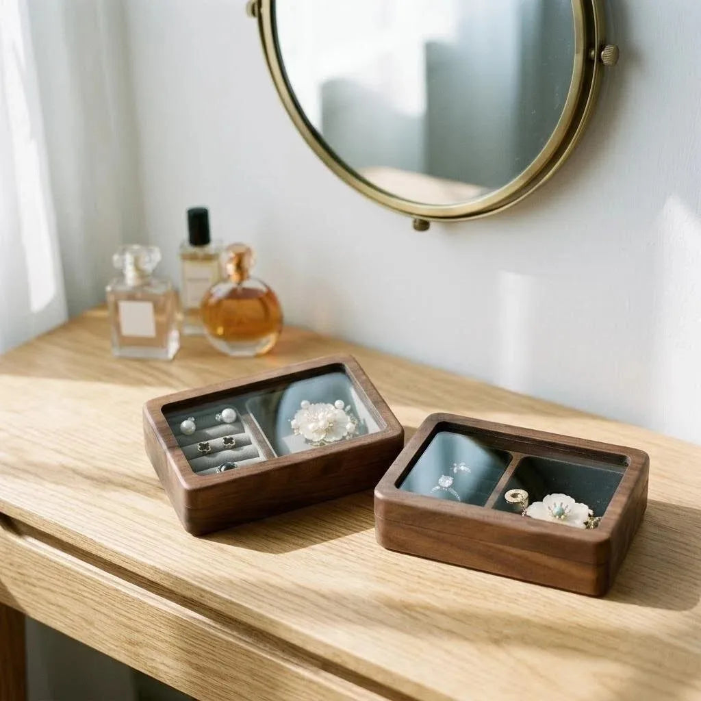 Boîte à bijoux Zélia - Écrin à bijoux compact avec compartiments - Garde Bijoux