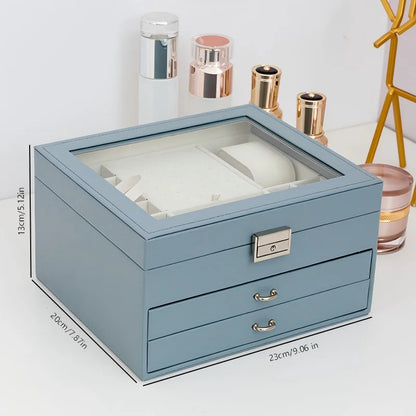 Boîte à bijoux Léonie - Coffret de rangement pour montres et bracelets - Garde Bijoux