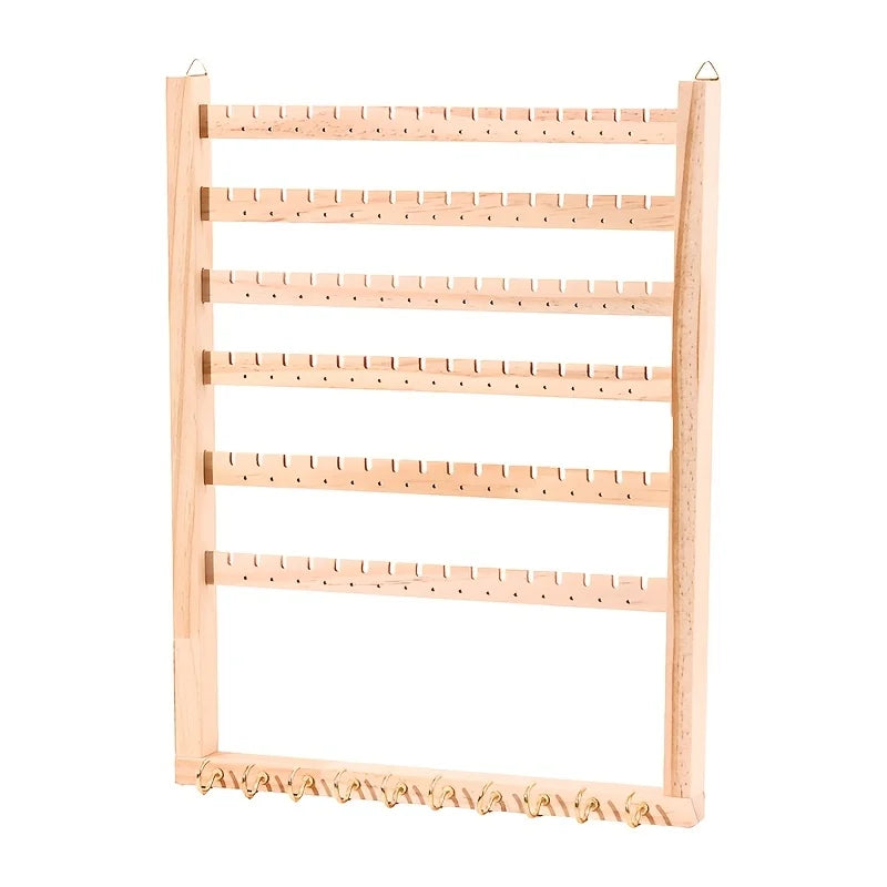 Porte-bijoux mural en bois - Présentoir mural pour colliers et accessoires - Garde Bijoux