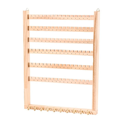 Porte-bijoux mural en bois - Présentoir mural pour colliers et accessoires - Garde Bijoux