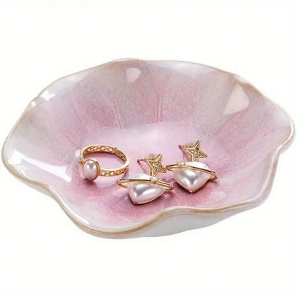 Coupelle à bijoux lotus - Support de table pour petits accessoires de mode - Garde Bijoux