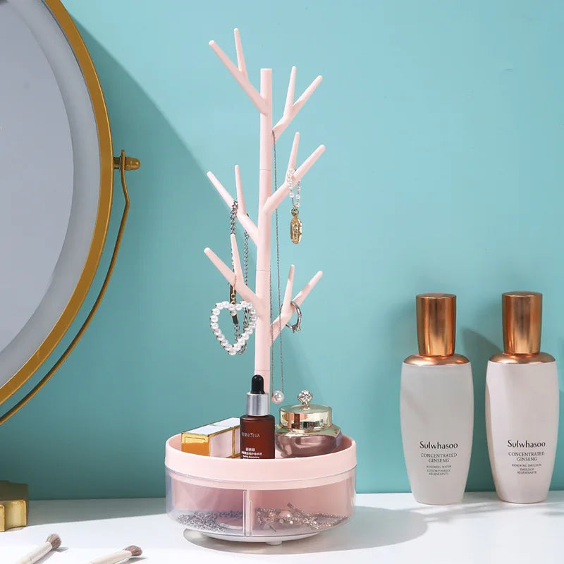 Arbre à bijoux avec socle - Organisateur de bijoux avec socle amovible - Garde Bijoux