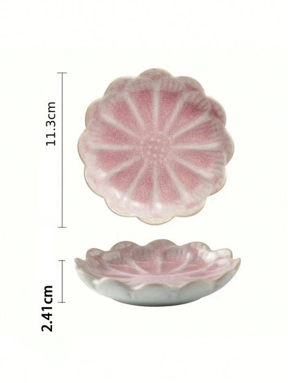 Coupelle à bijoux lotus - Petit vide poche en céramique pour bagues et boucles d'oreilles - Garde Bijoux
