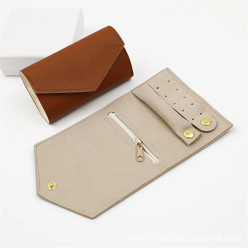 Pochette de voyage Gisèle - Etui de transport en similicuir pour accessoires - Garde Bijoux