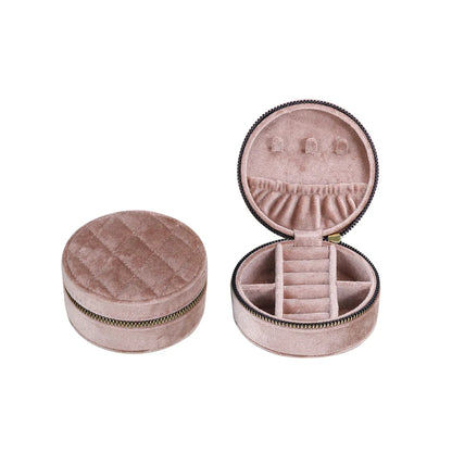 Boîte ronde Suzanne - Accessoire de voyage pour bijoux précieux - Garde Bijoux
