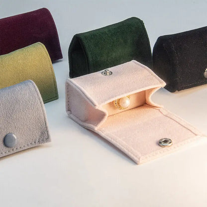 Pochette Emma - Petit ecrin de voyage en velours pour bague - Garde Bijoux