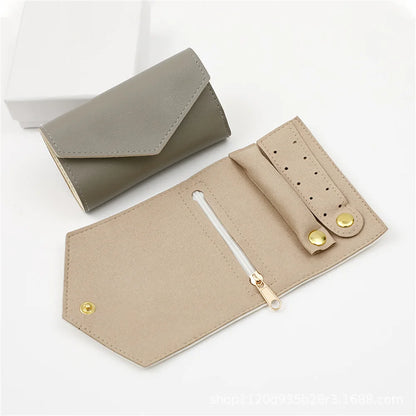 Pochette de voyage Gisèle - Rangement nomade en similicuir pour bagues - Garde Bijoux