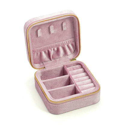 Boîte de voyage Camille - Coffret à bijoux carré avec rangement modulable - Garde Bijoux