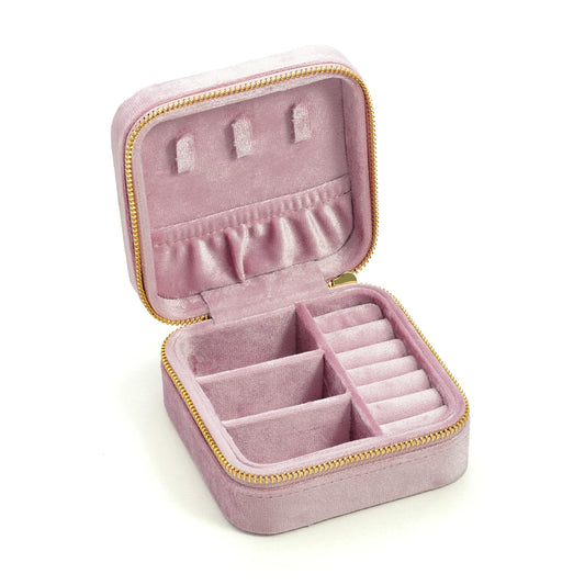 Boîte de voyage Camille - Coffret à bijoux carré avec rangement modulable - Garde Bijoux