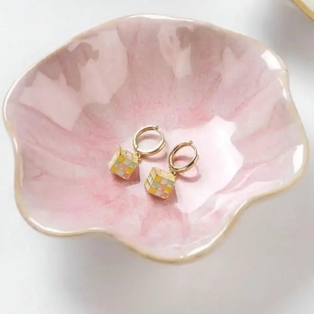 Coupelle à bijoux lotus - Rangement ouvert pour colliers et bracelets - Garde Bijoux