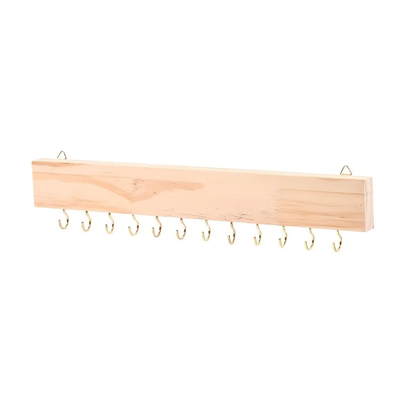 Porte-bijoux mural en bois - Support à bijoux mural gain de place - Garde Bijoux