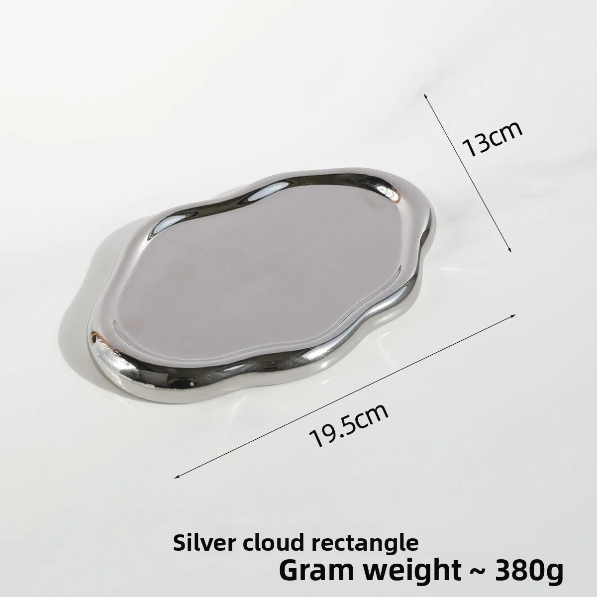 Coupelle à bijoux nuage - Vide poche minimaliste en céramique blanche et brillante - Garde Bijoux