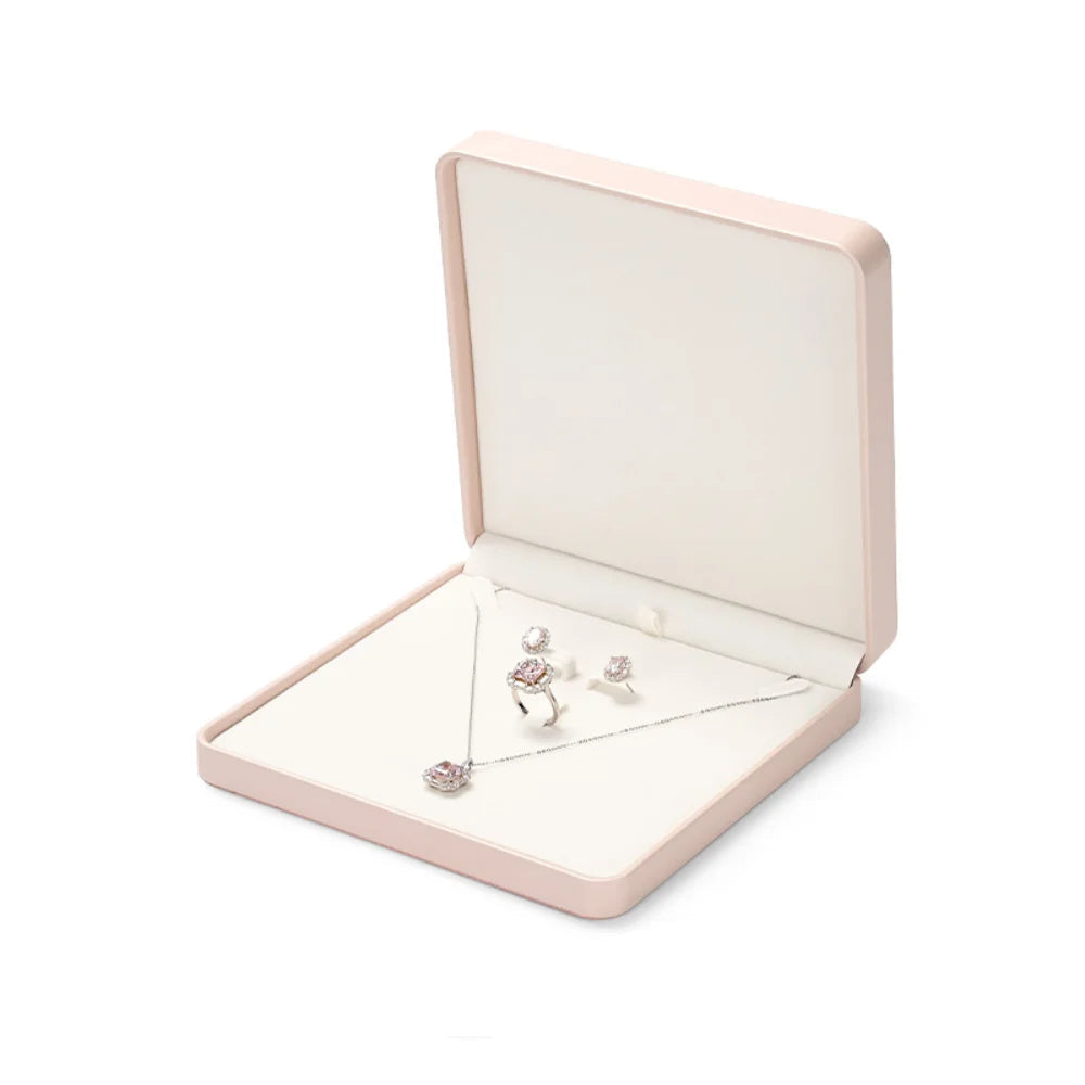 Ércin à bijoux en similicuir - Coffret à bijoux rose avec doublure velours - Garde Bijoux