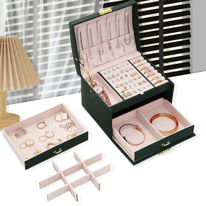 Boîte à bijoux Hélène - Boite de rangement pour bagues et montres - Garde Bijoux