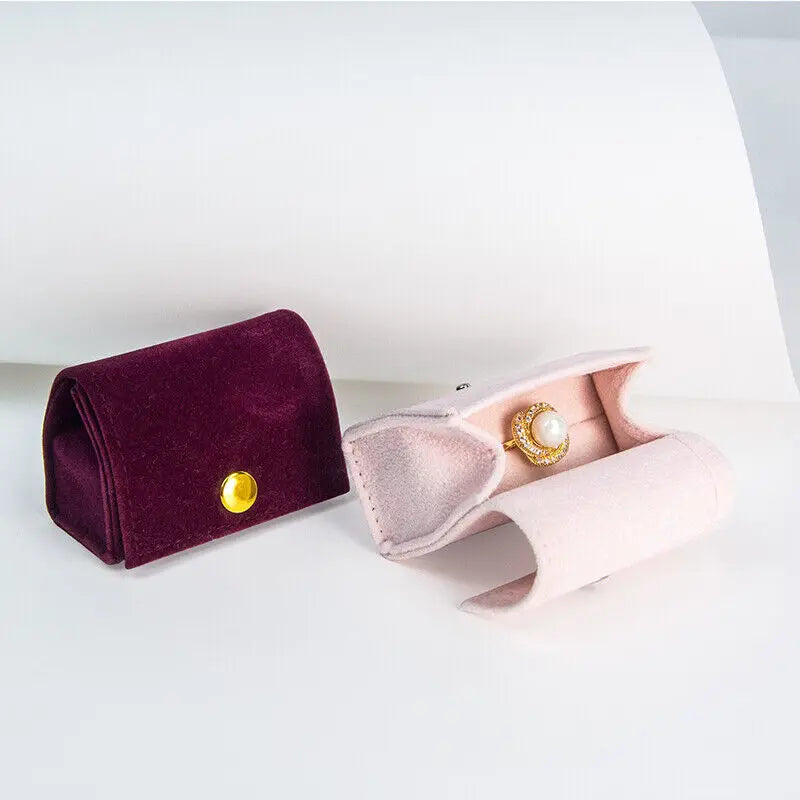 Pochette Emma - Pochette nomade en tissu doux avec bouton pression - Garde Bijoux