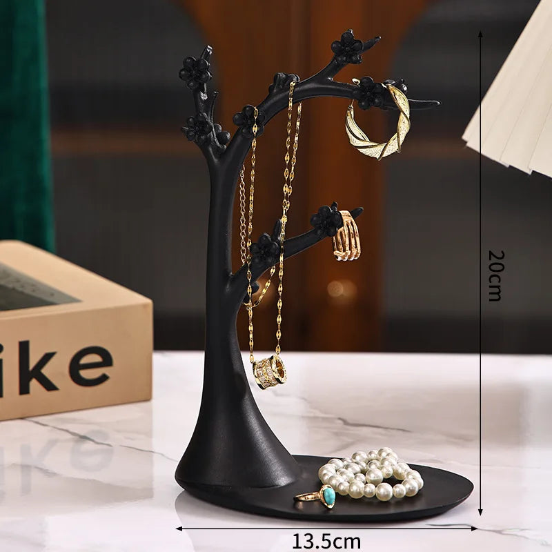 Porte-bijoux Arbre à fleurs en résine - Garde Bijoux
