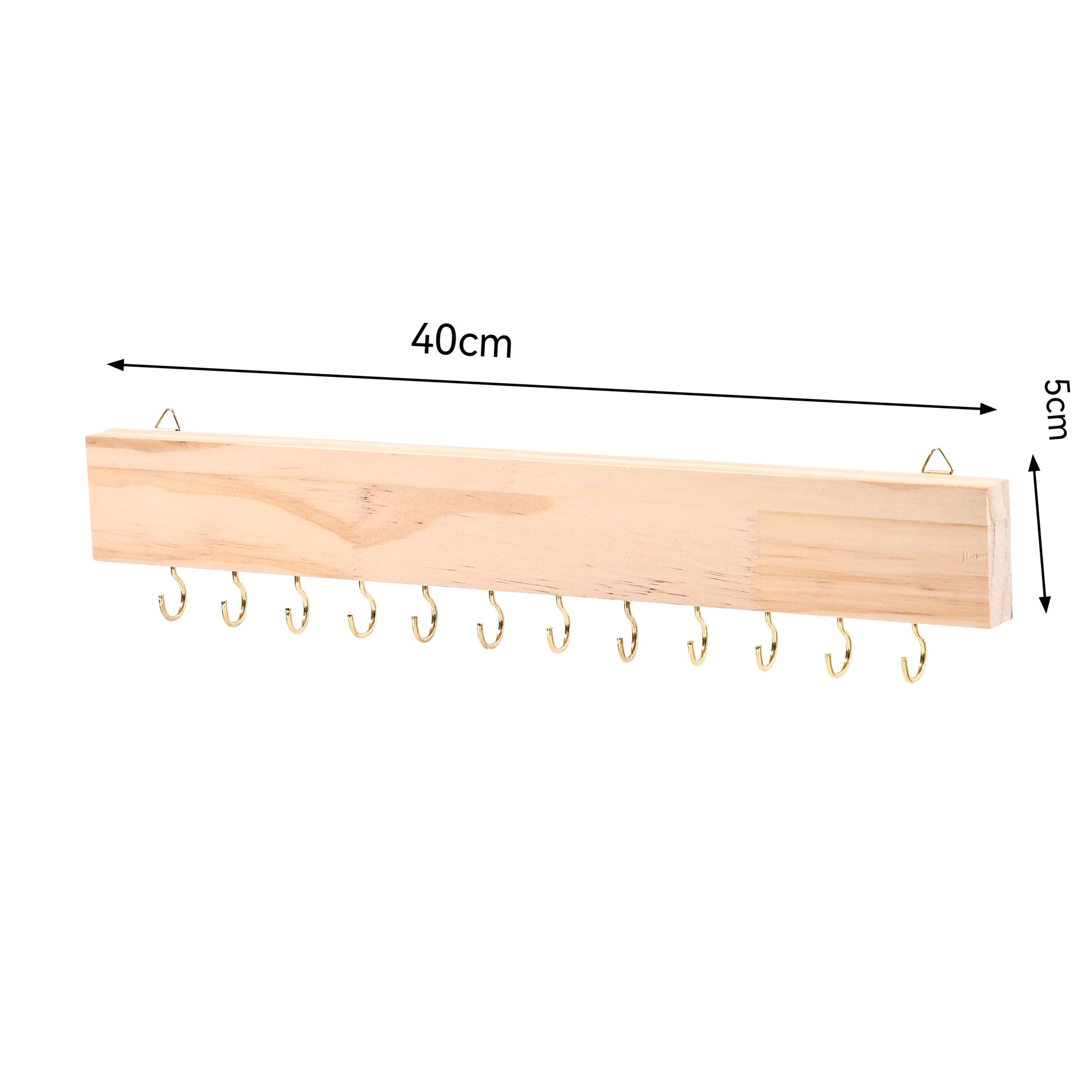 Porte-bijoux mural en bois - Support mural pour colliers et bracelets - Garde Bijoux