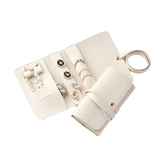 Pochette de voyage Odette - Plusieurs rouleaux à bijoux de voyage enroulés - Garde Bijoux