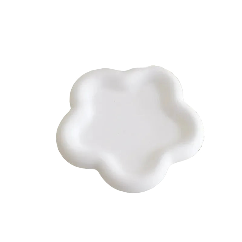 Coupelle à bijoux fleur - Coupelle ronde evasee motif floral pour table de chevet - Garde Bijoux