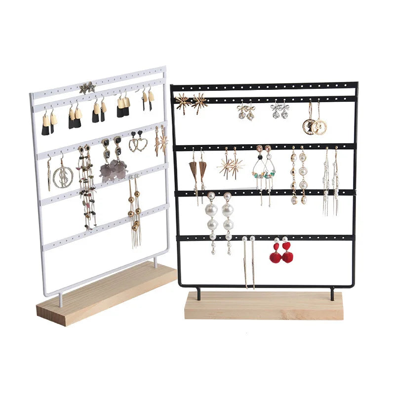 Porte boucles d'oreilles multi-niveaux - Arbre présentoir à puces et créoles d'oreilles - Garde Bijoux