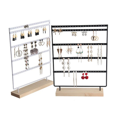 Porte boucles d'oreilles multi-niveaux - Arbre présentoir à puces et créoles d'oreilles - Garde Bijoux
