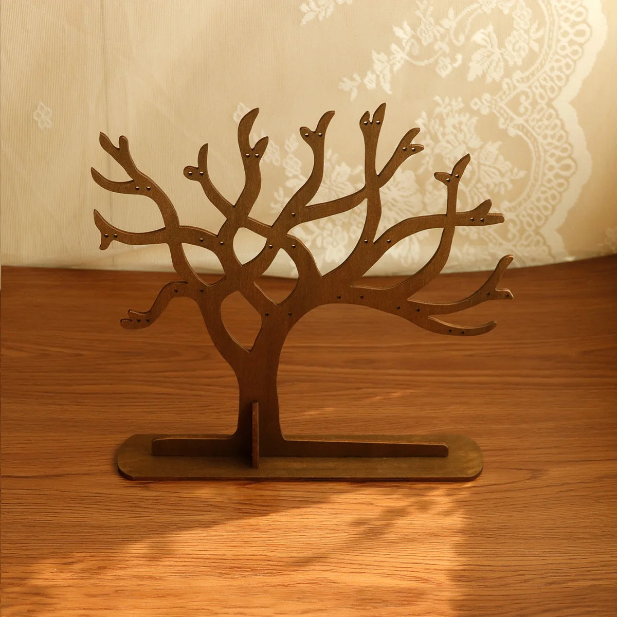 Arbre à bijoux - Organisateur bijoux en bois - Garde Bijoux