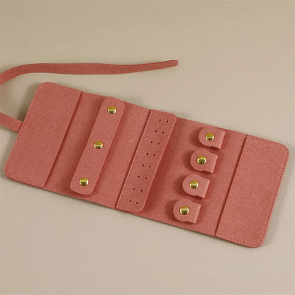 Pochette de voyage Odette - Rangement de voyage souple Odette pour colliers - Garde Bijoux