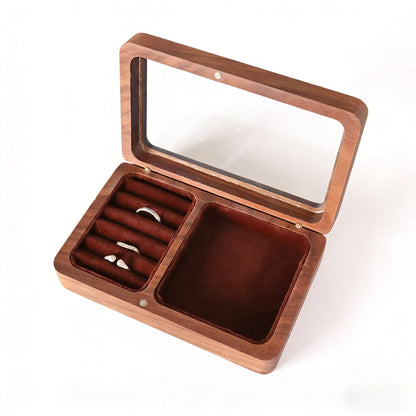 Boîte à bijoux Zélia - Organisateur de bijoux nomade en bois - Garde Bijoux