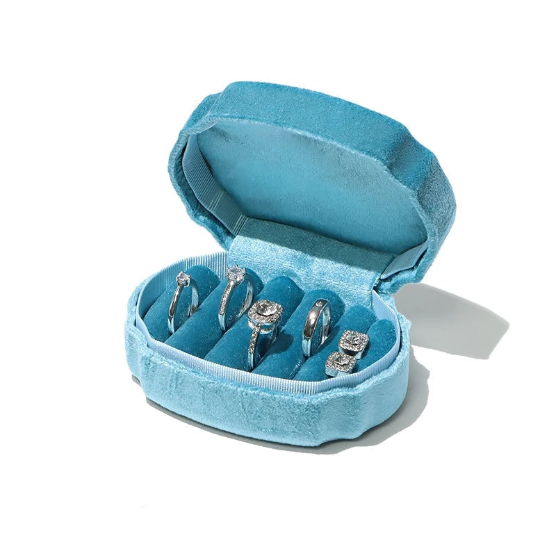 Écrin Vivianne - Ecrin velours 5 fentes - Garde Bijoux
