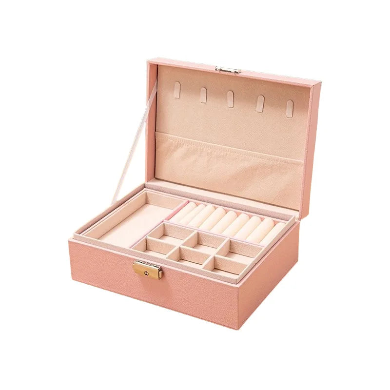 Boîte à bijoux Claire - Organisateur de bijoux avec plateau amovible - Garde Bijoux