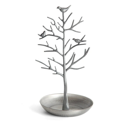 Arbre à bijoux oiseau - Arbre à bijoux design oiseau en métal - Garde Bijoux