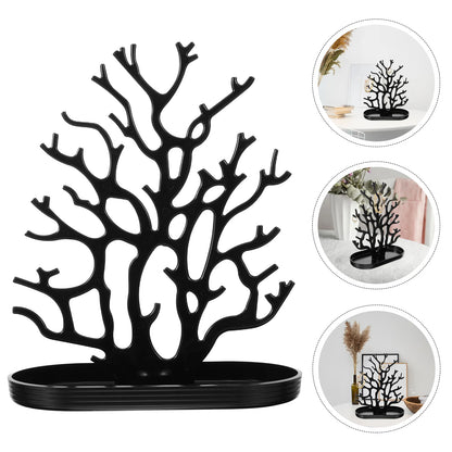Arbre à bijoux corail - Arbre à bijoux forme corail noir - Garde Bijoux