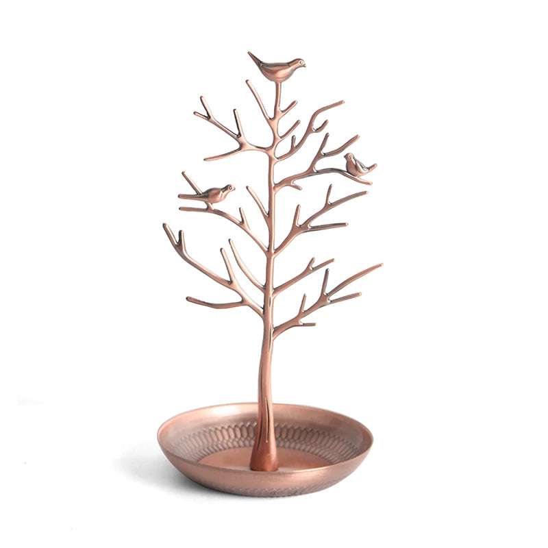 Arbre à bijoux oiseau - Petit arbre à bijoux pour coiffeuse - Garde Bijoux