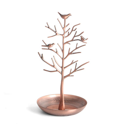 Arbre à bijoux oiseau - Petit arbre à bijoux pour coiffeuse - Garde Bijoux