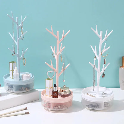 Arbre à bijoux avec socle - Porte colliers en forme d'arbre - Garde Bijoux