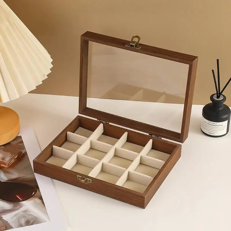 Boîte à bijoux Héléna - Coffret de rangement pour bagues et boucles d'oreilles - Garde Bijoux