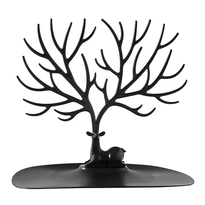 Porte-bijoux arbre - Rangement bijoux cerf minimaliste - Garde Bijoux