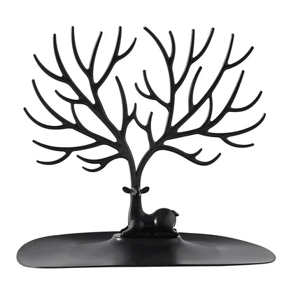 Porte-bijoux arbre - Rangement bijoux cerf minimaliste - Garde Bijoux