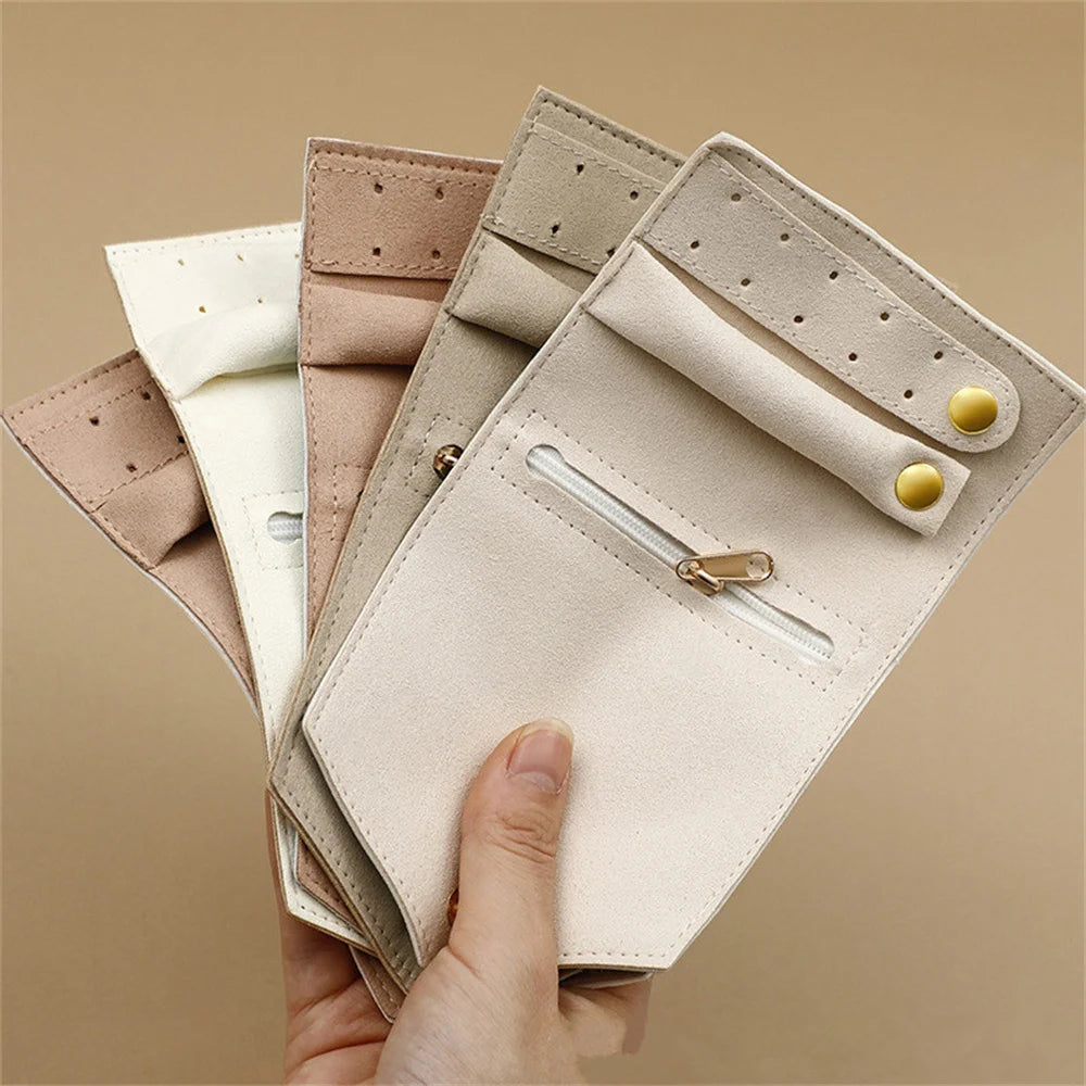 Pochette de voyage Gisèle - Mini organisateur de bijoux pliable pour femme - Garde Bijoux