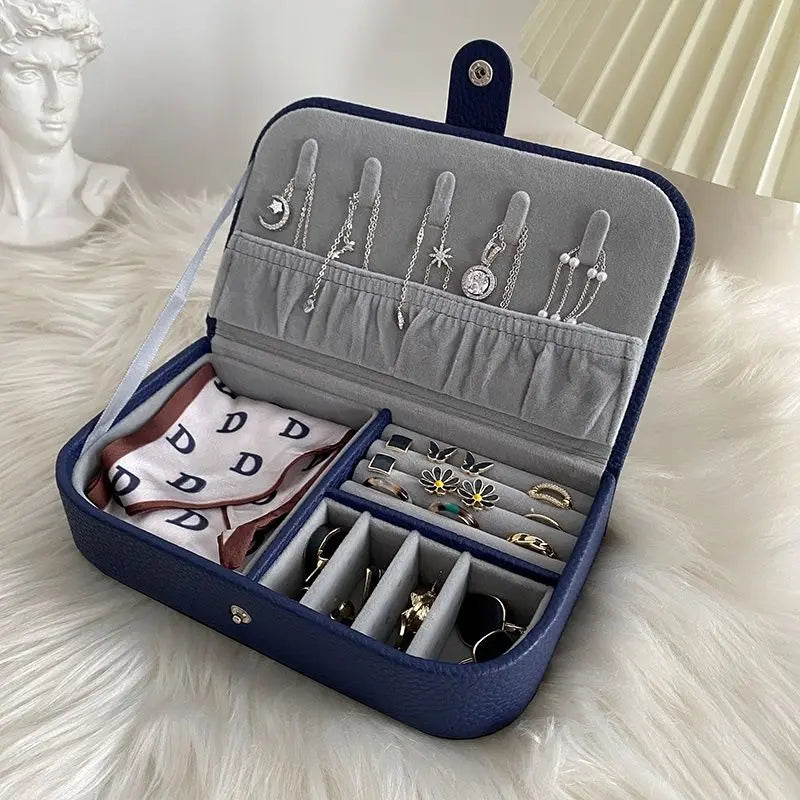 Boite de voyage Périne - Etui de rangement compact pour bagues et montres - Garde Bijoux