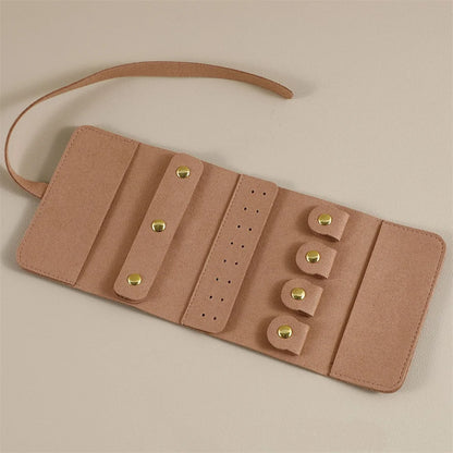Pochette de voyage Odette - Rangement de voyage souple Odette pour colliers - Garde Bijoux