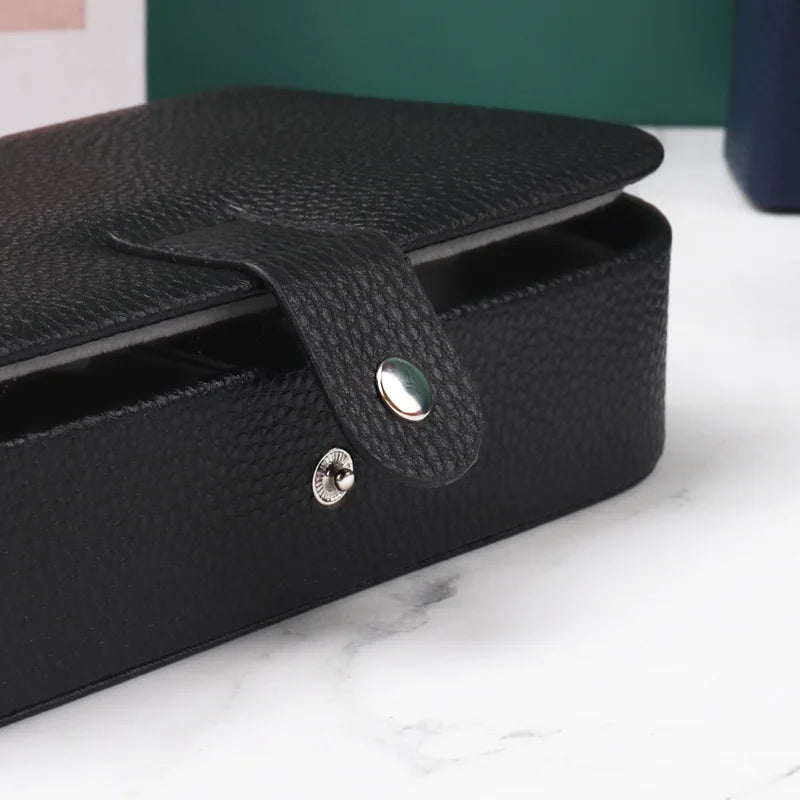 Boite de voyage Périne - Coffret de voyage rectangulaire avec colliers et bagues - Garde Bijoux