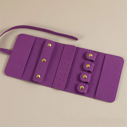 Pochette de voyage Odette - Plusieurs rouleaux à bijoux de voyage enroulés - Garde Bijoux