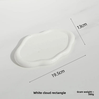 Coupelle à bijoux nuage - Coupelle à bijoux en céramique blanche forme nuage - Garde Bijoux